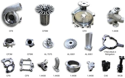 Manufactured metal parts 12