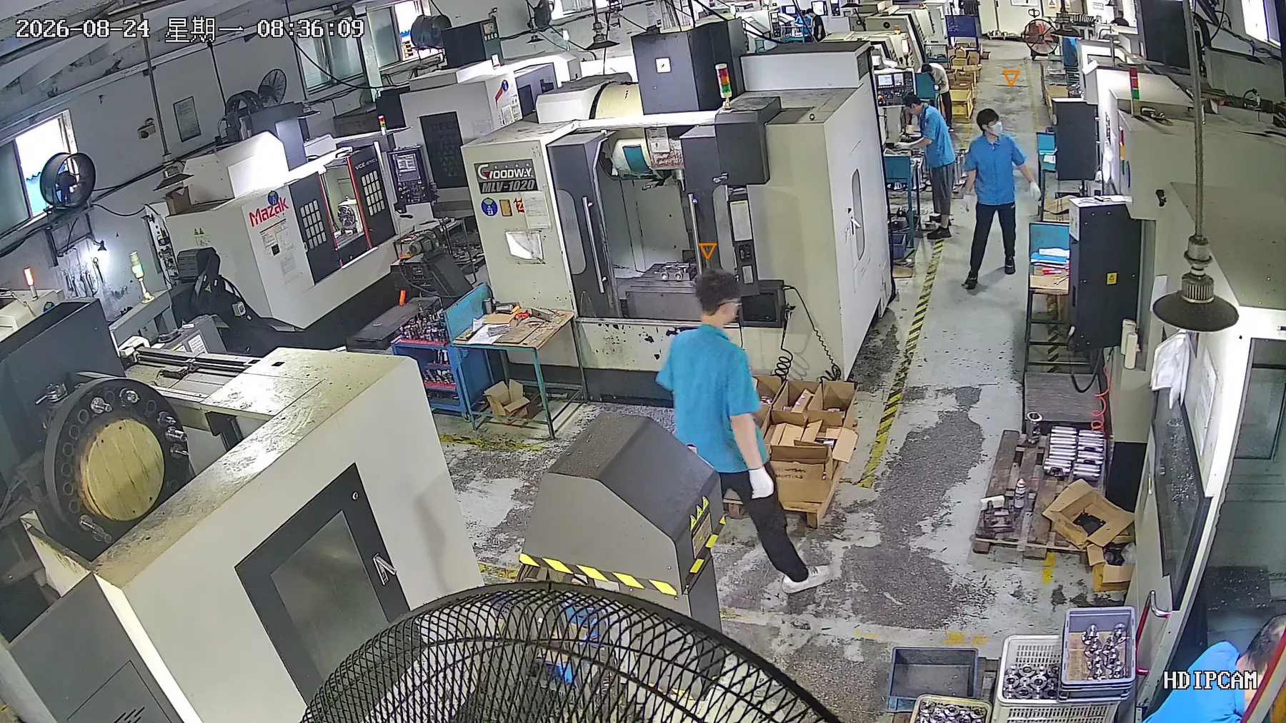 Machining floor production view in Qingdao