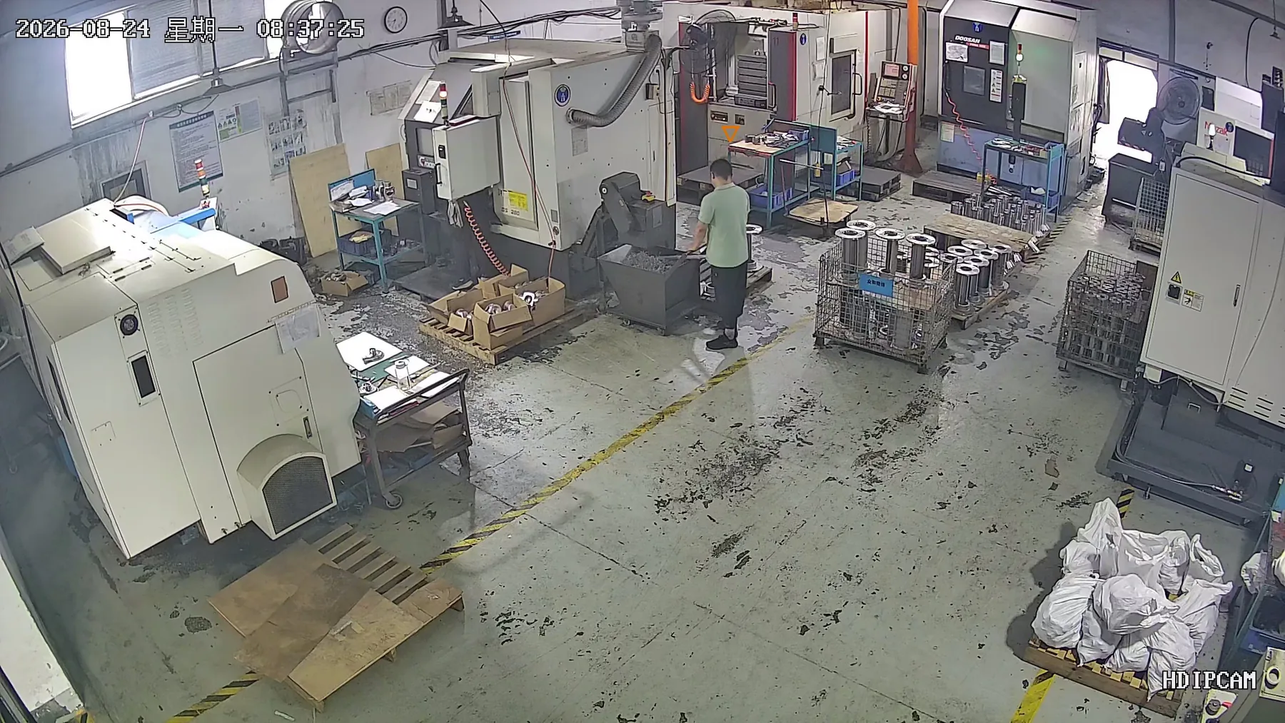 Machining floor production view in Qingdao