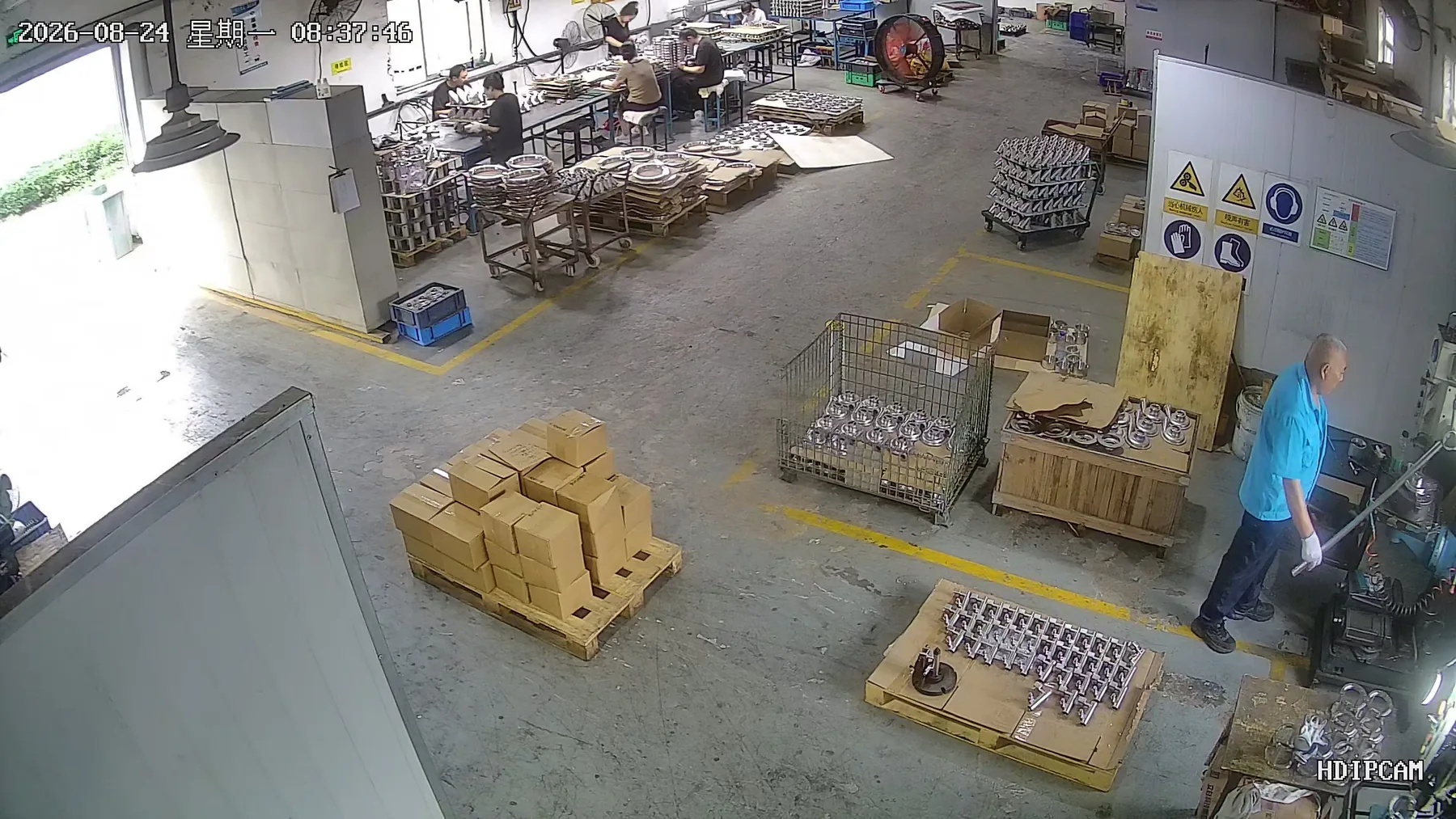 Finished-parts handling area in Qingdao